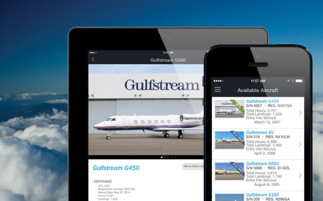 Gulfstream preowned inventory goes mobile
