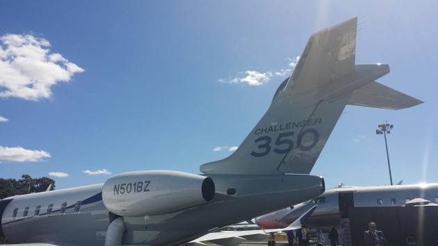 Bombardier Challenger 350 at NBAA 2014 JetOptions