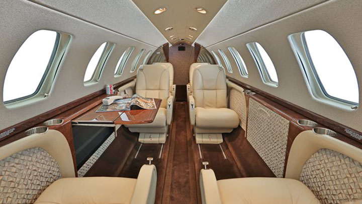 Citation CJ3 Jet Interior