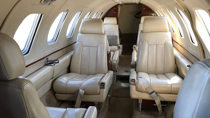 Special Charter Category - Citation II Jet Interior