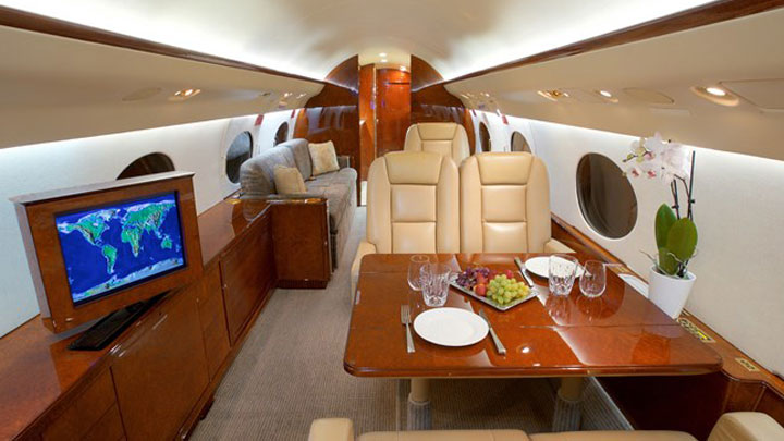 Gulfstream IV heavy jet charter Jet Interior