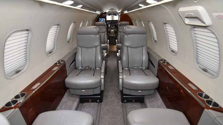 Learjet 45XR Jet Interior