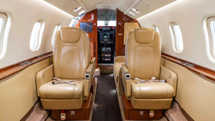 Learjet 60XR Jet Interior
