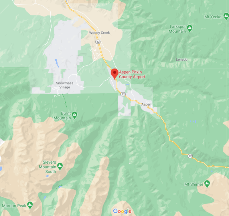 Aspen Airport Map