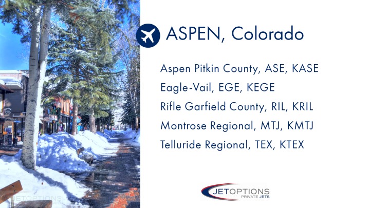 Aspen Colorado JetOptions Private Jets Charter Airports