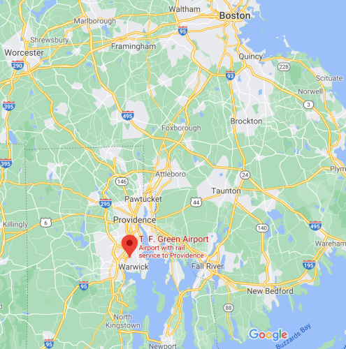 TF Green Memorial Airport Map Google Maps