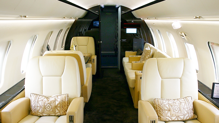 Challenger 601 Jet Interior