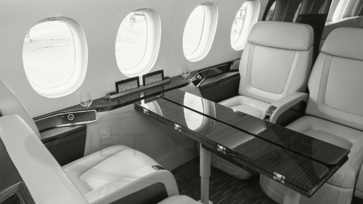 Special Charter Category - Falcon 20 Jet Interior