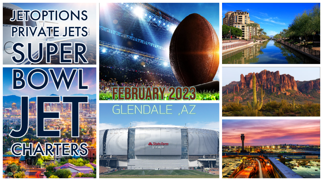 Charter private jet rent Super Bowl 2023