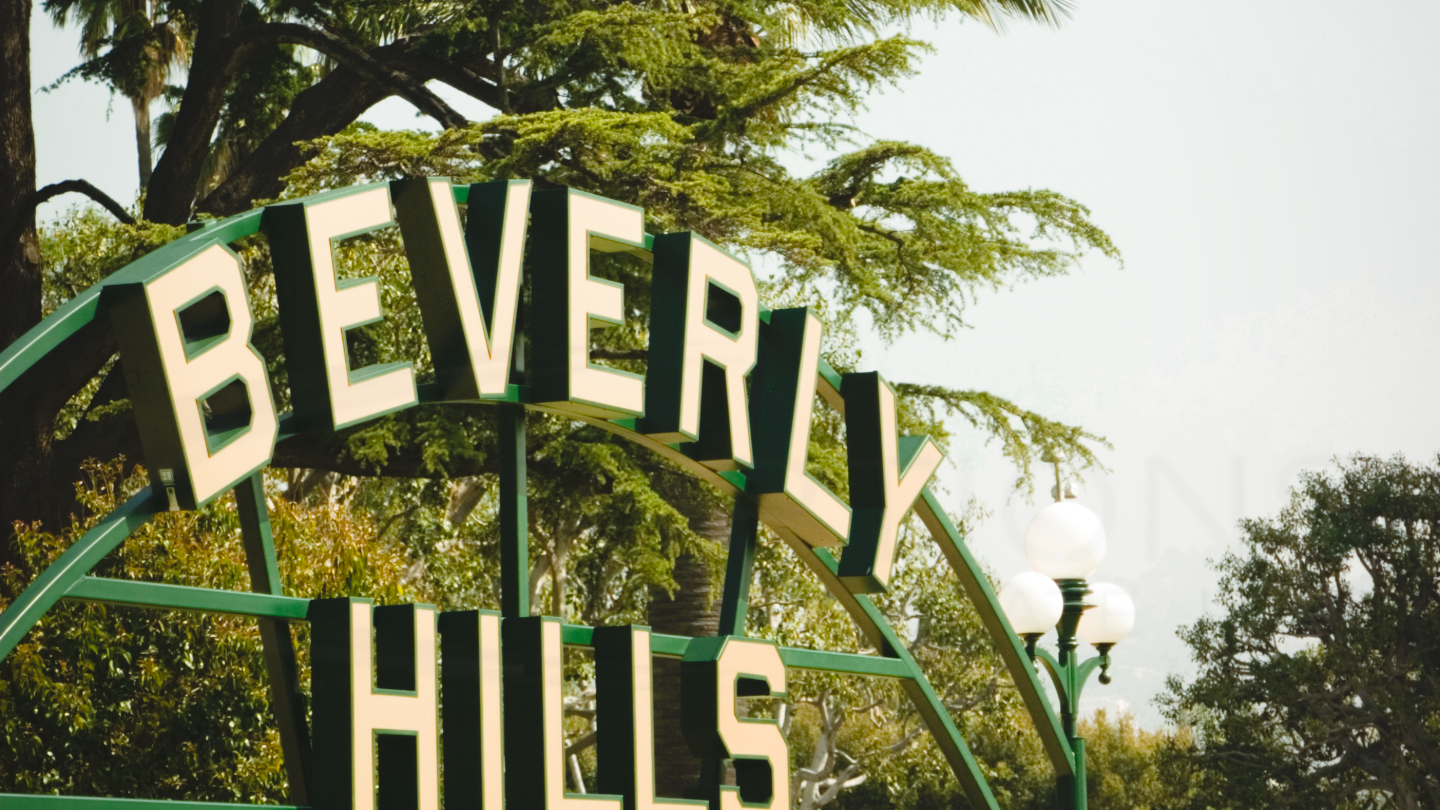 private jet to Beverly Hills