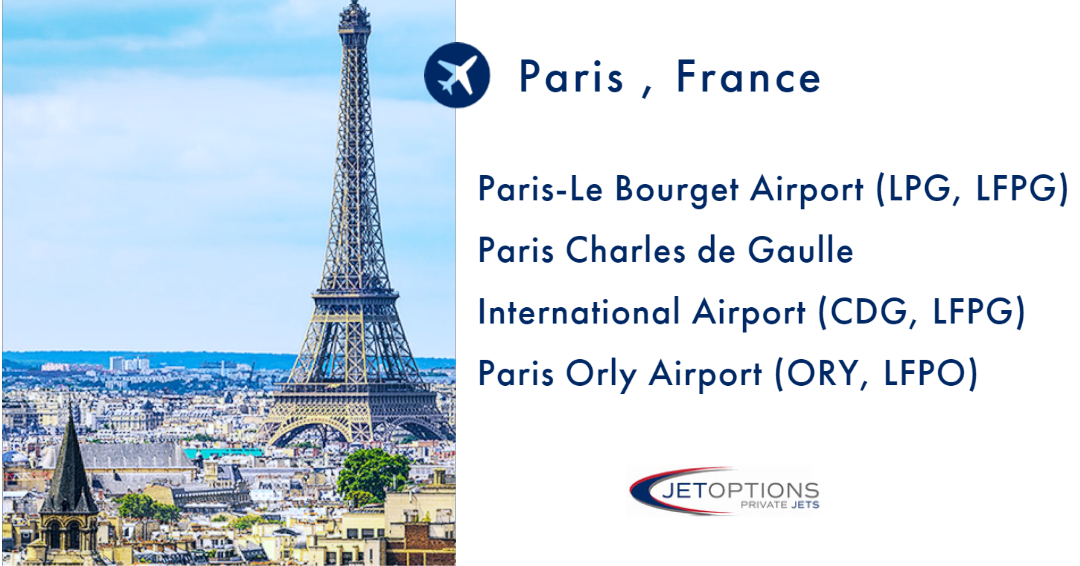 private jet charter to Paris
