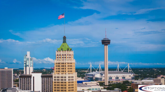 private jet to San Antonio with JetOptions