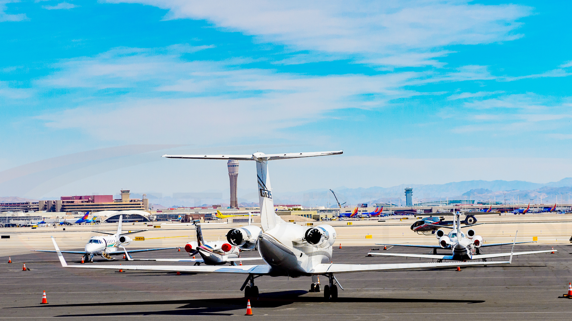 Private Jet at Harry Reid International Airport LAS JetOptions Private Jets 