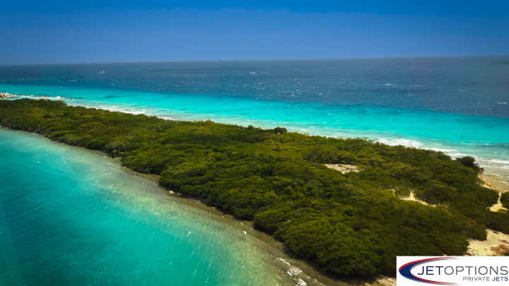Aerial View of Aruba in the Caribbean – Private Jet Destination JetOptions