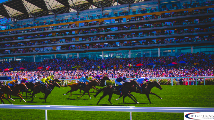 Private jet charter to Royal Ascot in the UK, Luxury charter for VIP clients flying to Royal Ascot