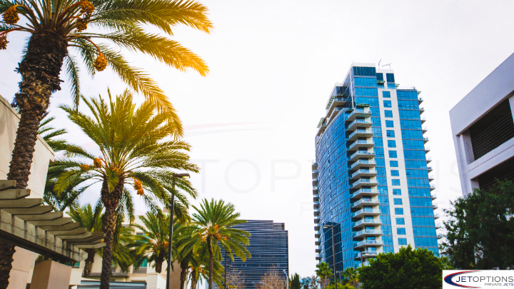 private jet rental Santa Ana California, fly private Santa Ana JetOptions