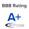JetOptions Private Jets BBB A+ Rating